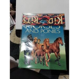Usborne Book of Horses and Ponies by L. Smith Book & Stamp set Sealed Vintage